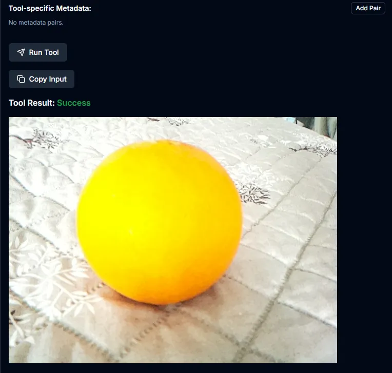 Prise en photo d'une orange